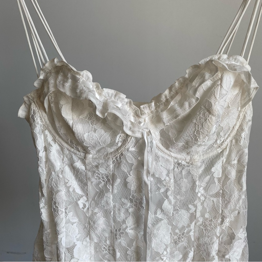 For Love And Lemons White Lace Mini Dress - Picture 7 of 14